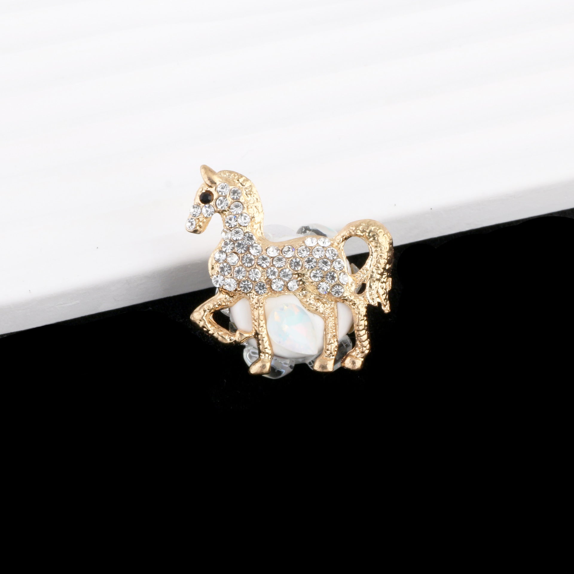 Wholesale Heavy Industry Cartoon Animal Puppy Alloy Clay Drill Ball Straight Hole Beads